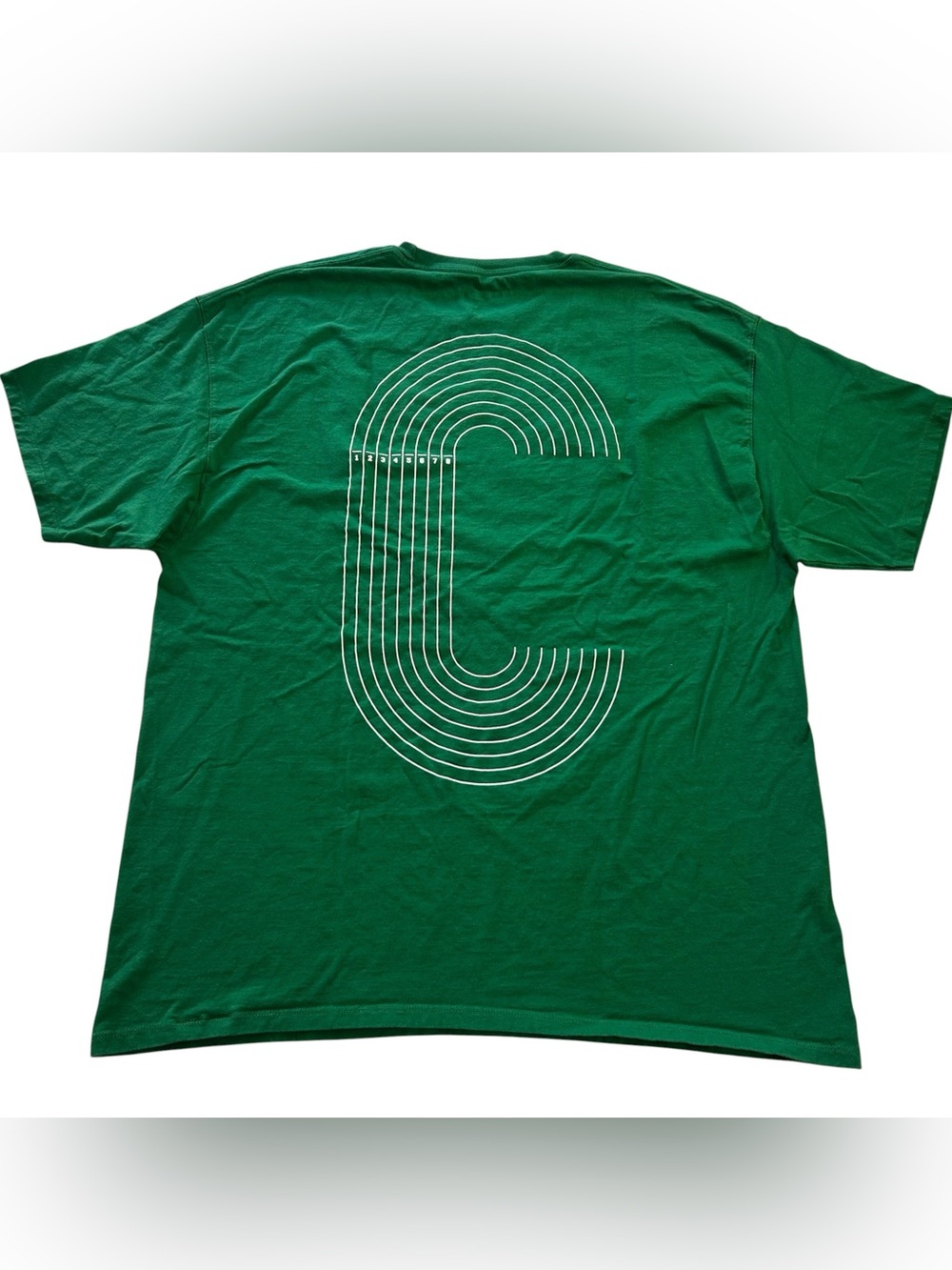 Champion Join The Club Men’s Graphic T-Shirt Running Track 2-Sided Green sz 2XL - Picture 2 of 10
